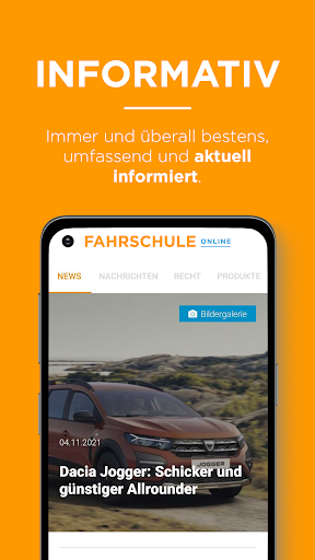 Android application FAHRSCHULE NEWS screenshort