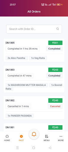 Android application Foody Partners - Doorneed screenshort