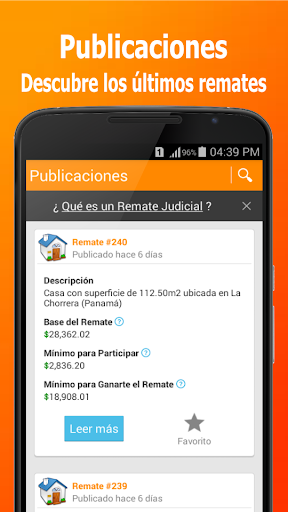Android application deRemate507 screenshort