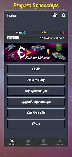 Android application Coinspace screenshort