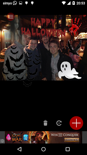 Android application Halloween Photo stickers screenshort