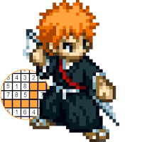BLEACH Pixel Coloring Anime