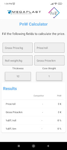 Android application P-n-W screenshort