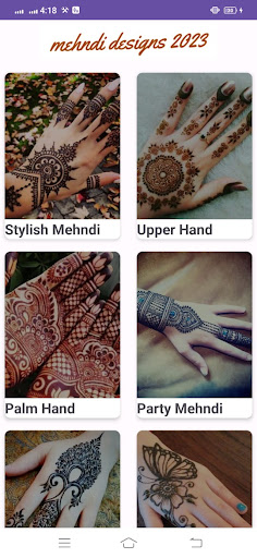 Android application Mehndi Designs 2023 screenshort