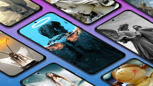 Android application Angels wallpapers backgrounds screenshort