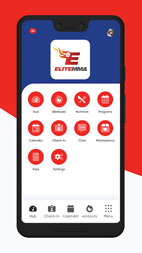 Android application Elite MMA TX screenshort