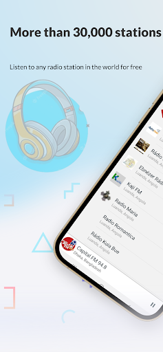 Android application FM radio tuner – World radio F screenshort