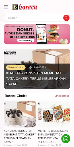 Android application BARECA screenshort