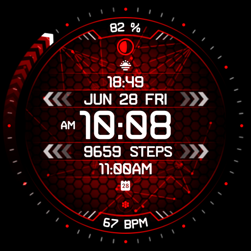 The EXTRACT digital watch face logo