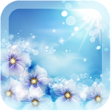 Glowing flowers Free icon