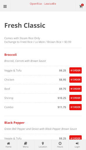 OpenRice Lewisville Ordering Screen 2