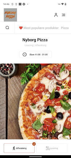 Android application Nyborg Pizza screenshort