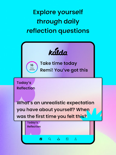 Screenshot of Kalda LGBTQIA+ Mental Health