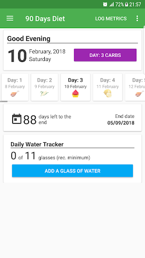 Rina 90 Days Diet Tracker Screenshot 1 - AppWisp.com