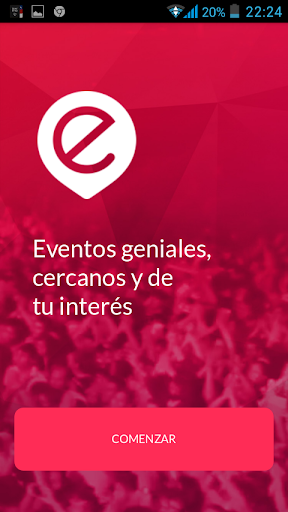 Android application Entérate - Eventos Cercanos screenshort