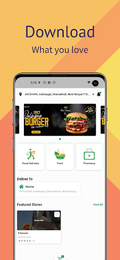 Android application Foodzy- Online Food Delivery screenshort