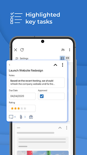 Screenshot of Smartsheet: Projects & Teams