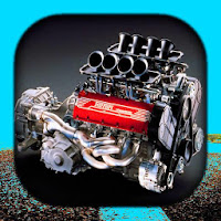 Auto Motor Hintergrund HD-3D