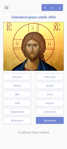 Android application Calendar Greco-Catolic 2024 screenshort