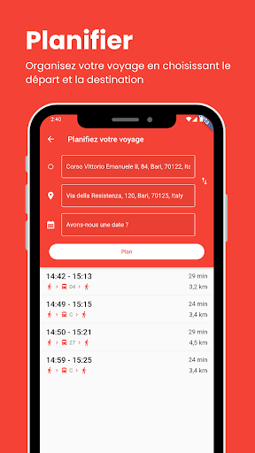 Aperçu de l'application