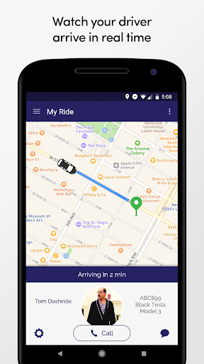 Fuquay Transportation App Screen 2