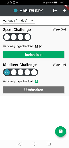 Android application Habit Buddy screenshort