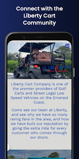 Android application Liberty Cart Company screenshort
