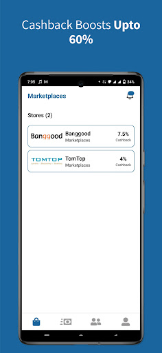 SavShops Cashback Service Screen 2