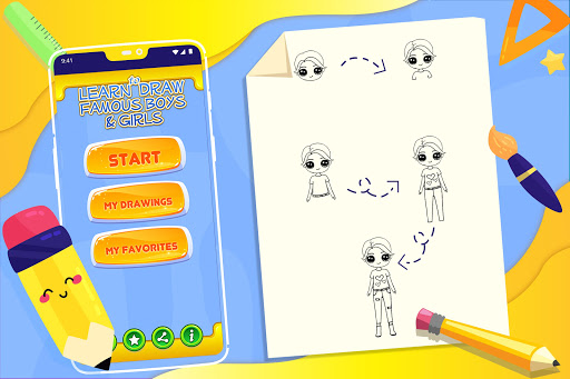 How to Draw Famous Boys Girls Screen 2