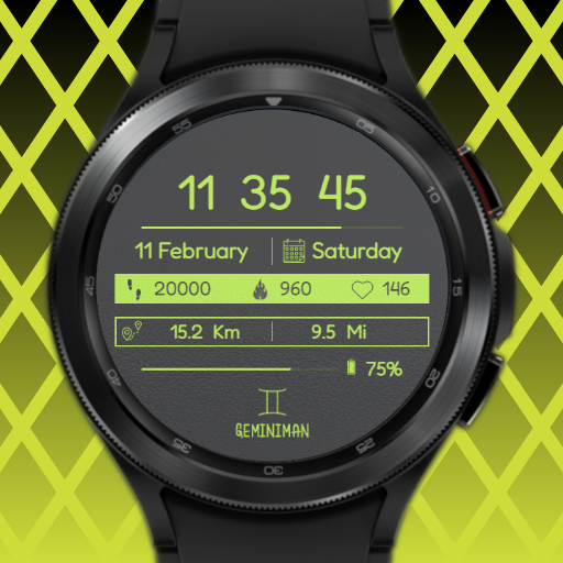 Foggy Glass Digital Watchface Download on Windows