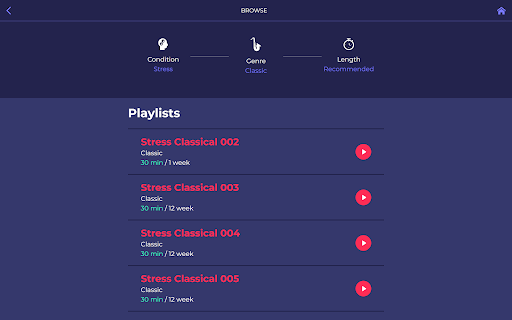Screenshot of HealthTunes