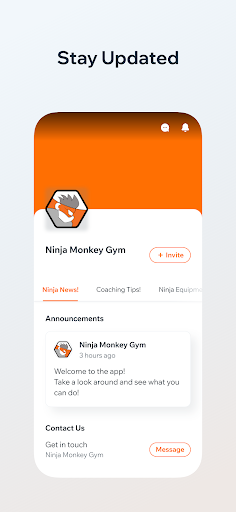 Android application Ninja Monkey Gym screenshort