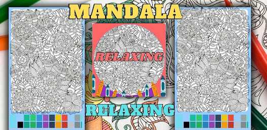 Relaxing Mandala Coloring Book 1.1 APK + Mod (Unlimited money) untuk android
