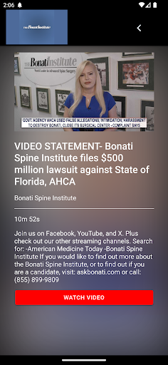 BSI The Bonati Spine Institute Screen 3