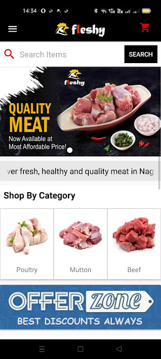 Android application Fleshy - Nagercoil Fresh meat screenshort