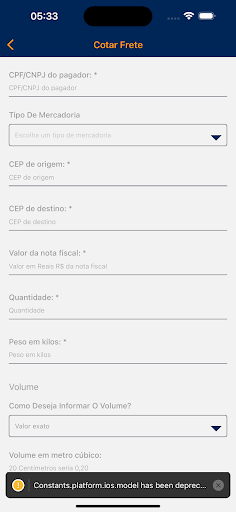 SpeedWork Transportes Screen 2