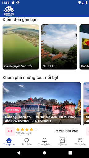 Android application Du lịch Việt Nam screenshort