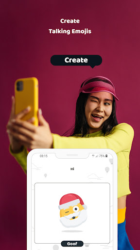Android application Goof Talking Santa Face Record screenshort