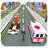 Moto rush traffic icon