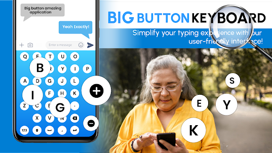Big Buttons Typing Keyboard