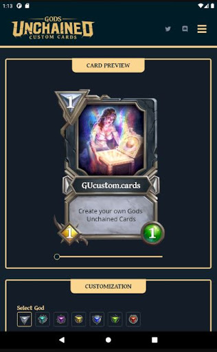 Gods Unchained - Custom Card G Screen 3