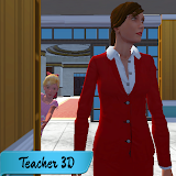 Scary Evil Bad Teacher 3D Game icon