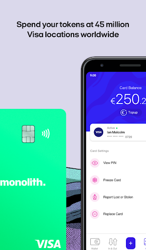 Monolith — Ethereum Wallet Screen 3