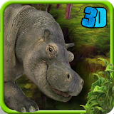 Wild Hippo Attack 3D Simulator icon