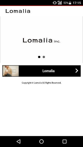 Android application 美容室・ヘアサロン　Lomalia（ロマリア）の公式アプリ screenshort