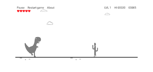 Realistic T-Rex Chrome Dino Game dinosaur jumping over a cactus - AI  Generated Artwork - NightCafe Creator