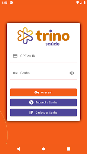 Android application Trino Saúde screenshort