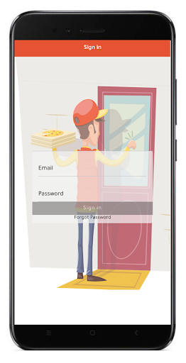 Android application Quincy Eats Driver screenshort
