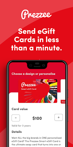 Android application Prezzee eGift cards screenshort
