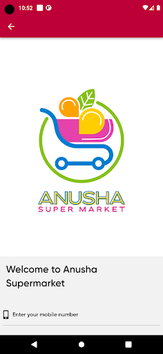 Android application Anusha Supermarket screenshort